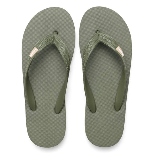 Women's Classicz Core Lichen | Olive Green Rubber Flip Flops