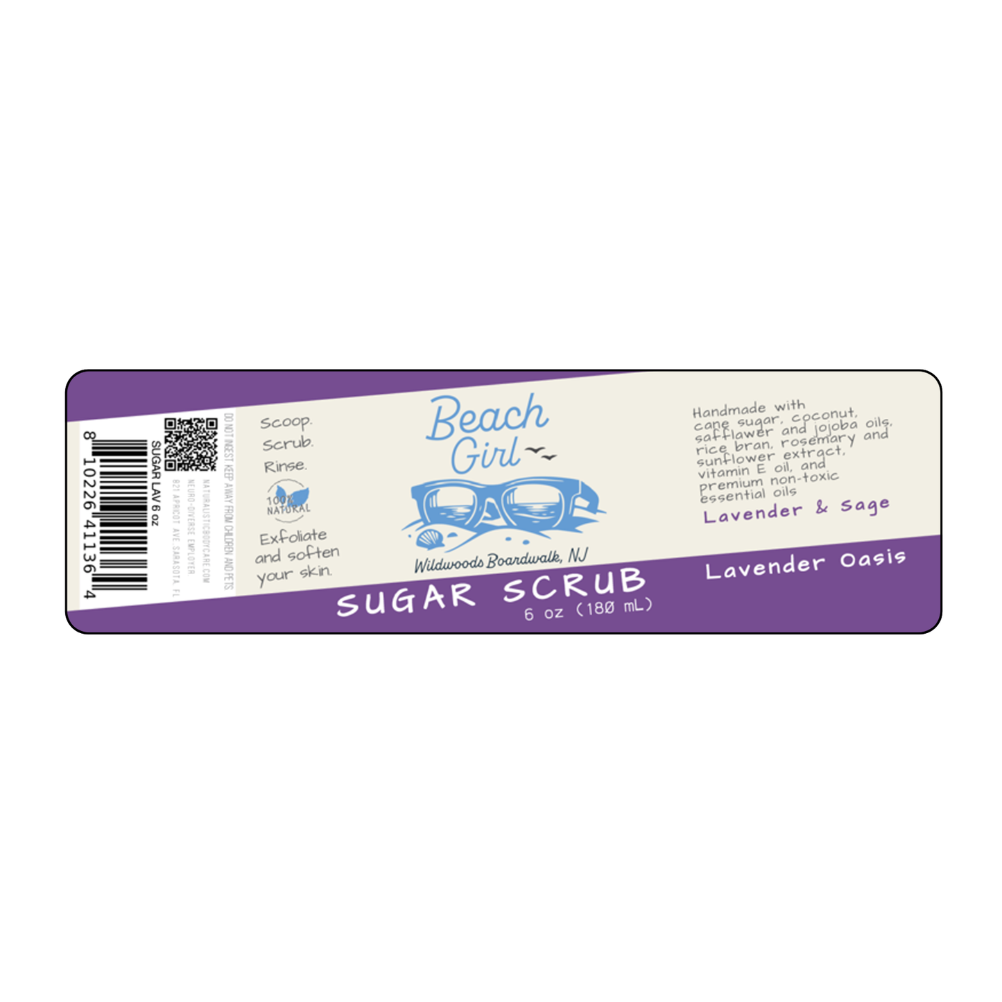 Lavender Oasis Sugar Scrub