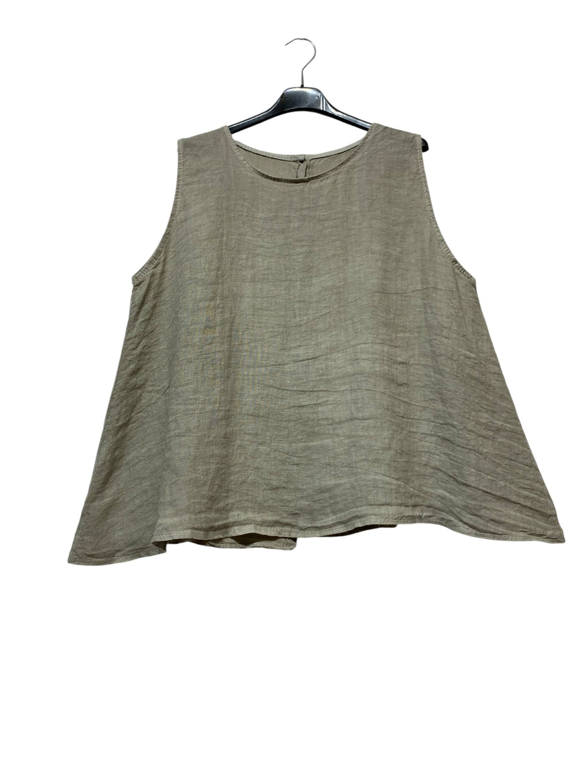 9925B REVERSIBLE VEST OR TOP, IN LINEN WITH BUTTONS