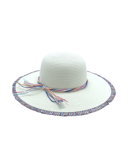🌈Women's Colorful Paper Straw Fringe Beach Sun Hat
