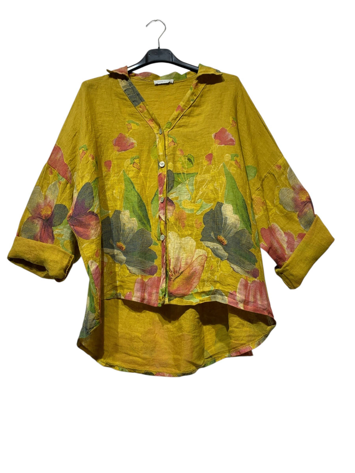 Floral Linen Blouse