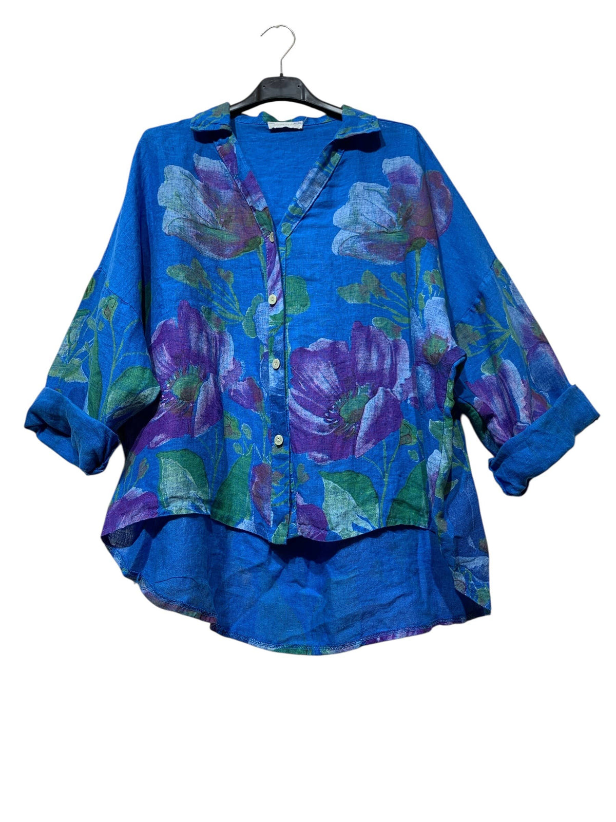 Floral Linen Blouse