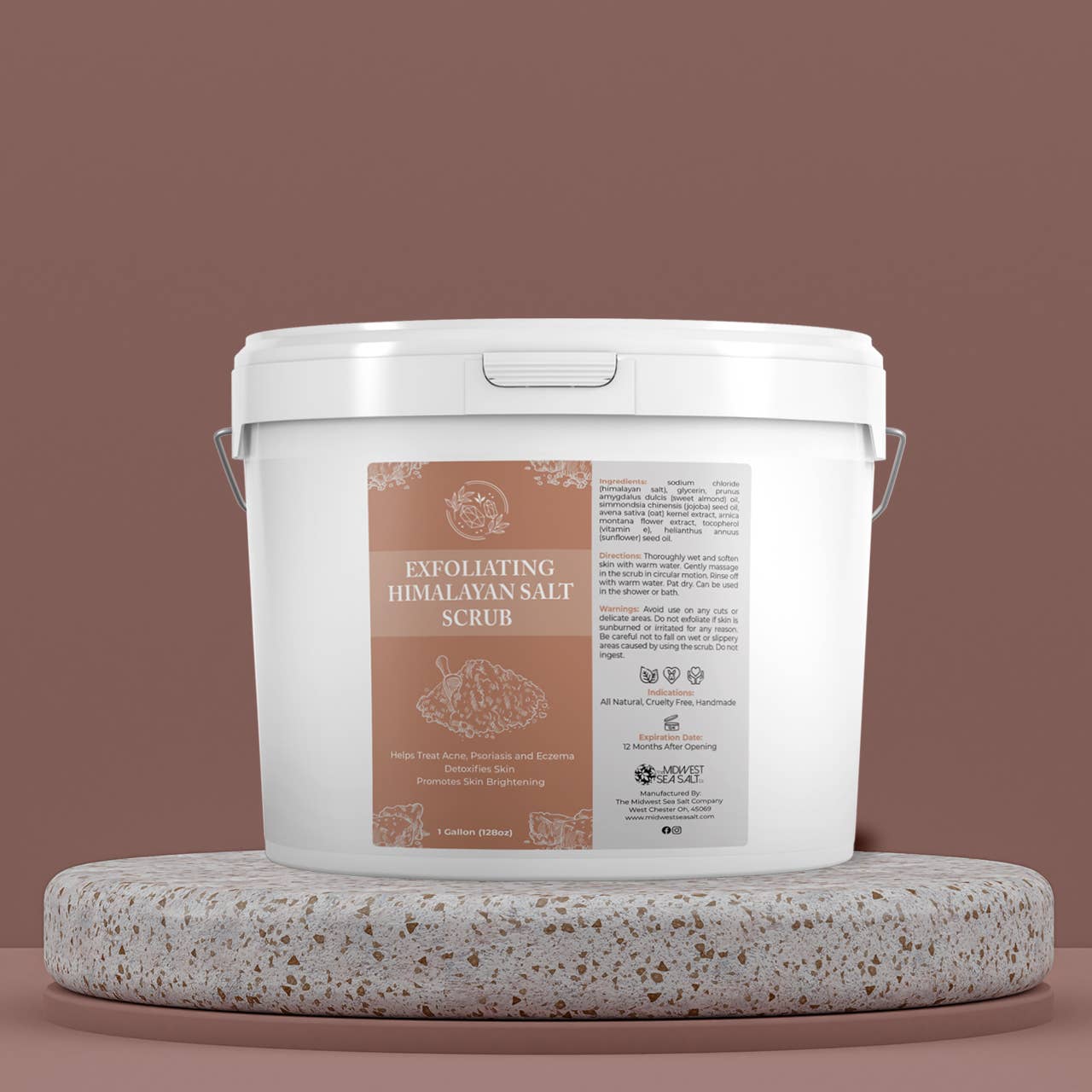 Exfoliating Himalayan Salt Scrub - 128oz