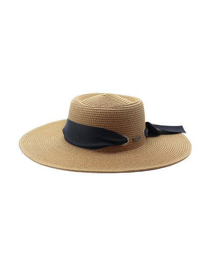Coastal Chic" Wide Brim Boater Hat | Floppy Hat