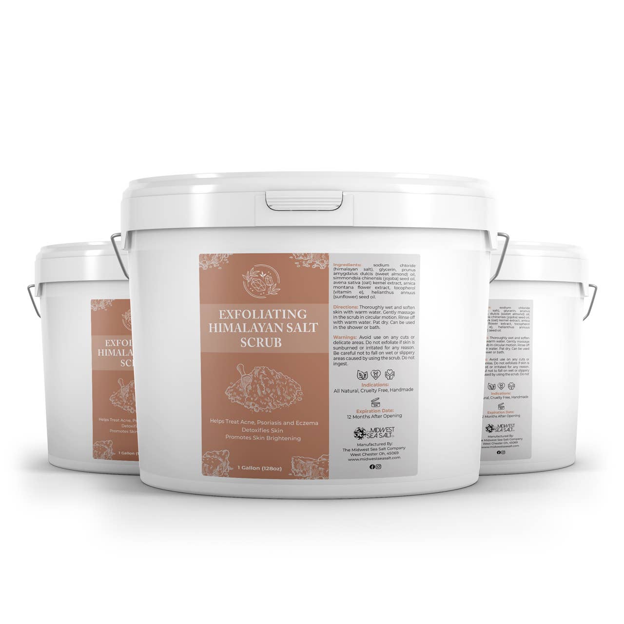 Exfoliating Himalayan Salt Scrub - 128oz