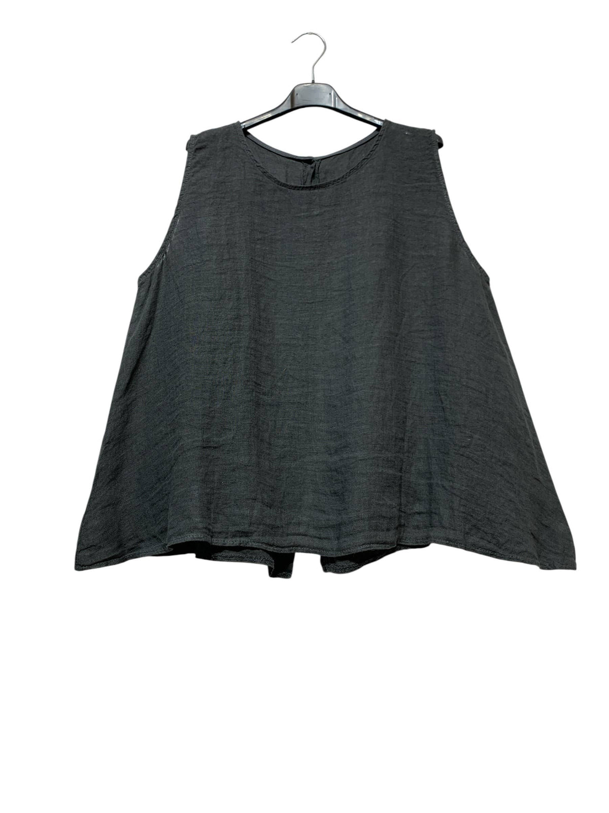 9925B REVERSIBLE VEST OR TOP, IN LINEN WITH BUTTONS