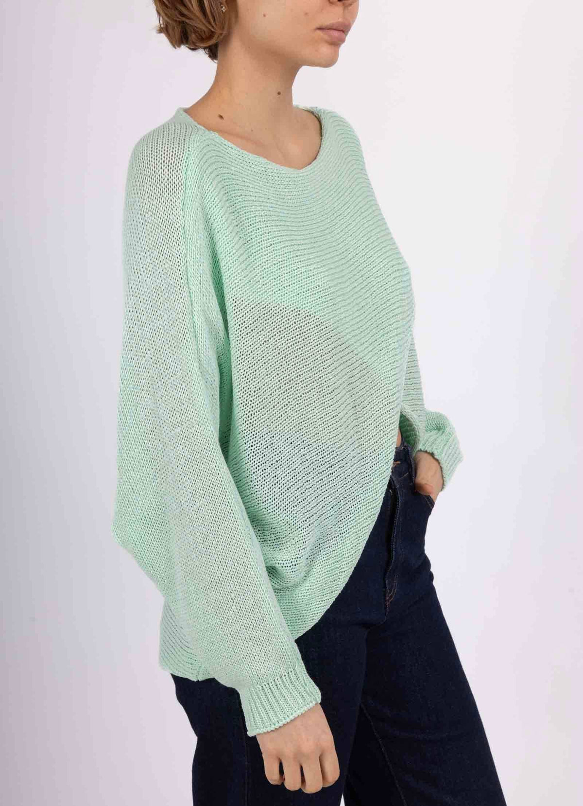 100% COTTON: LIGHT GREEN