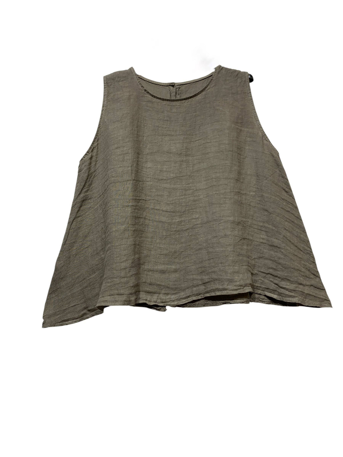 9925B REVERSIBLE VEST OR TOP, IN LINEN WITH BUTTONS