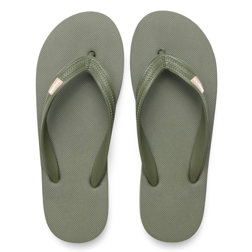 Women's Classicz Core Lichen | Olive Green Rubber Flip Flops