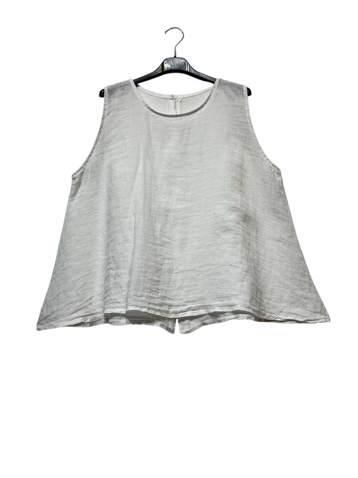 9925B REVERSIBLE VEST OR TOP, IN LINEN WITH BUTTONS