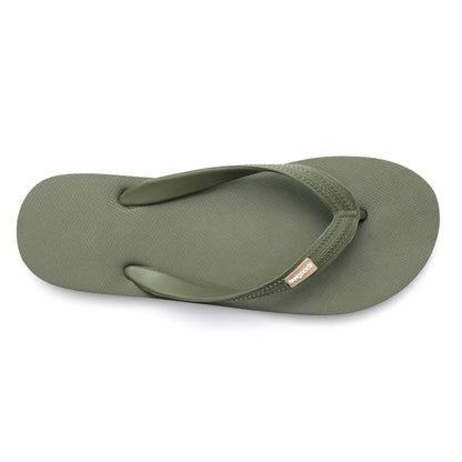 Women's Classicz Core Lichen | Olive Green Rubber Flip Flops
