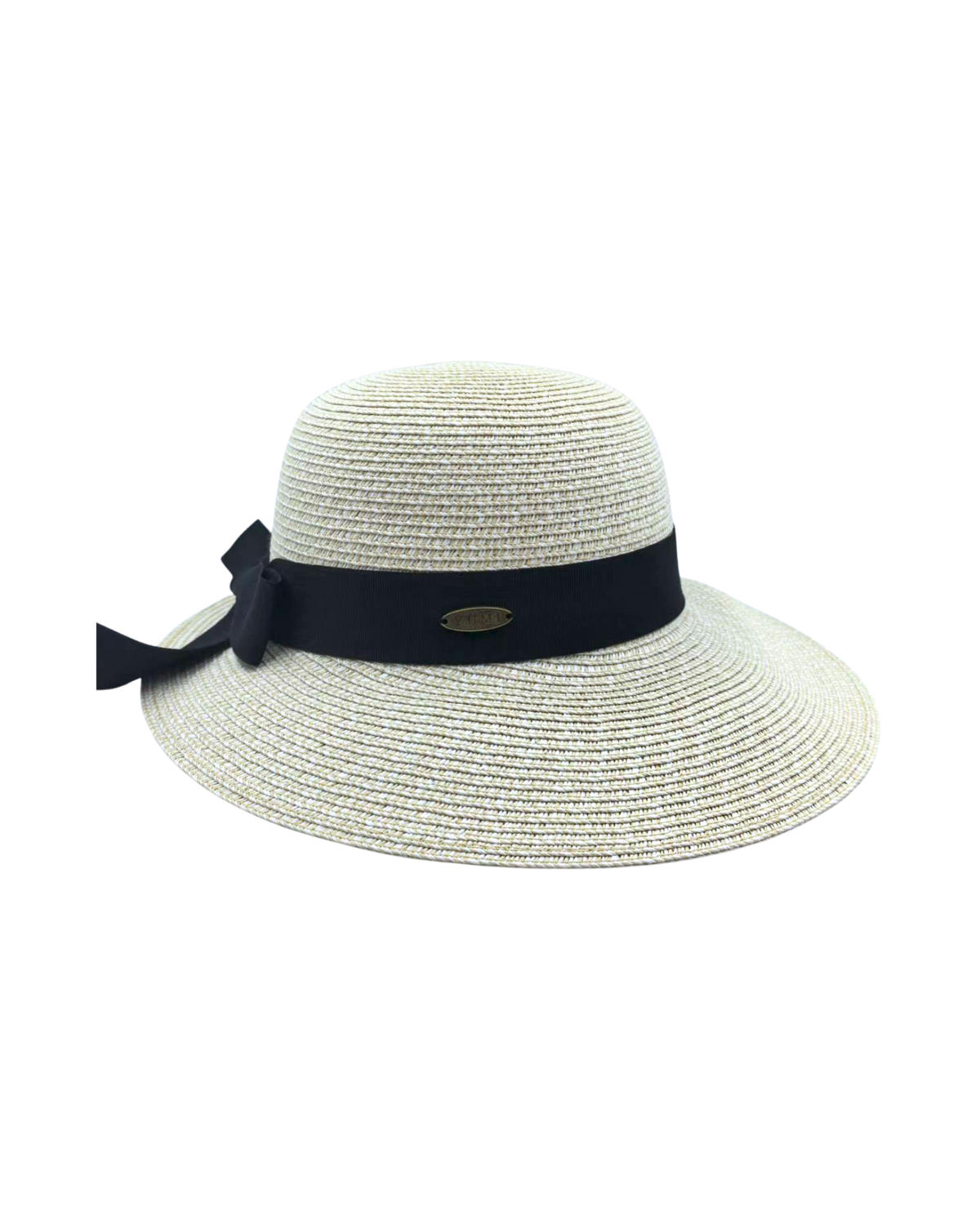 Women's Tweed Toyo Braid Straw Hat Dimensional Brim