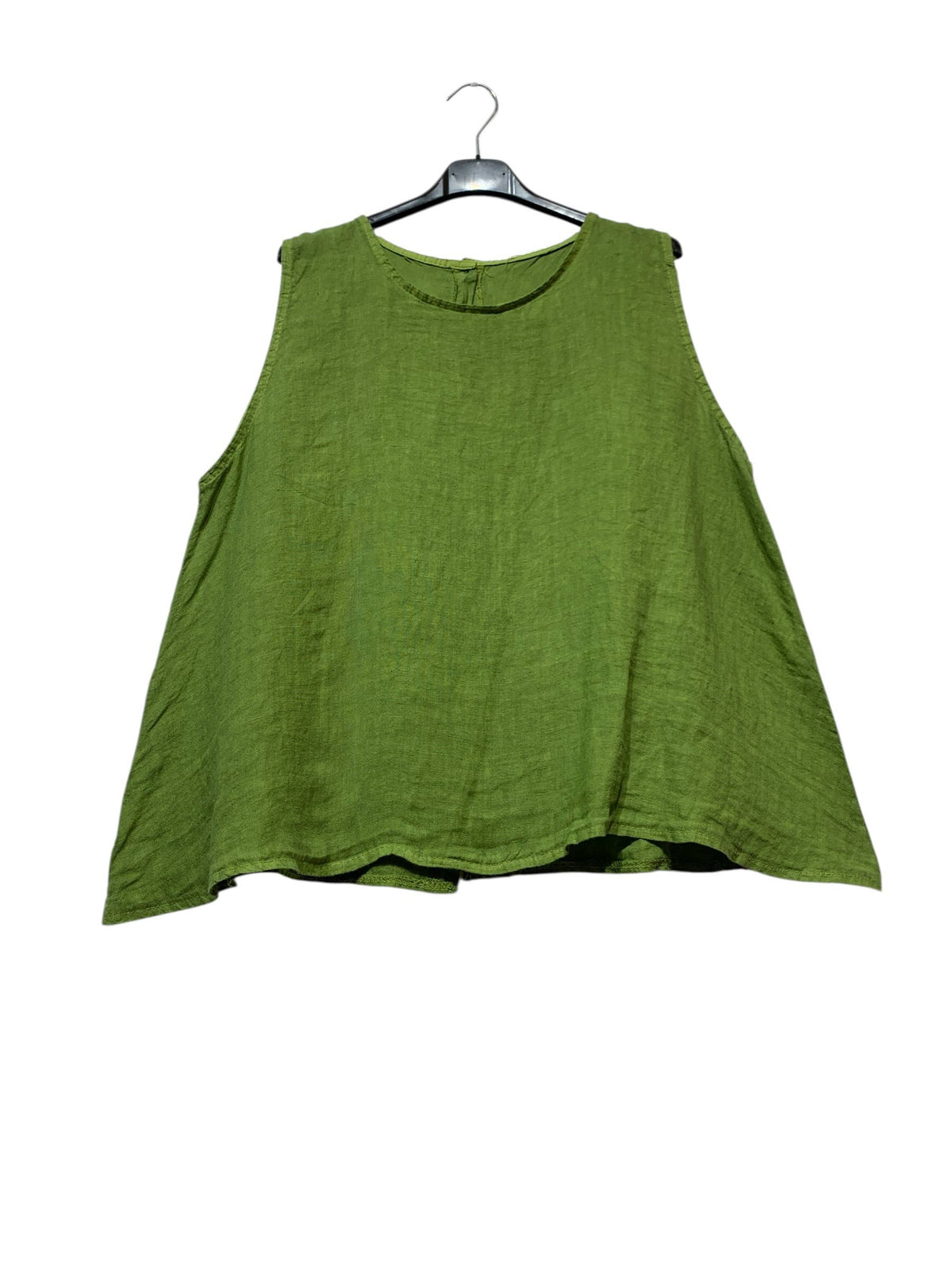9925B REVERSIBLE VEST OR TOP, IN LINEN WITH BUTTONS