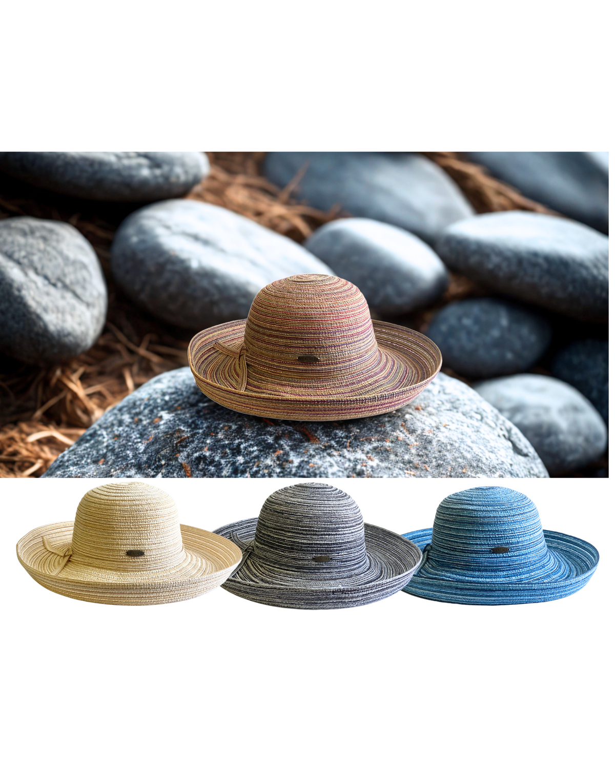 Women's Up Brim Packable Sun Hats - UPF 50+