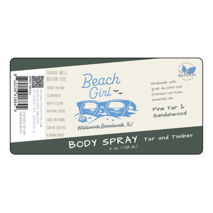 Tar and Timber Body Spray