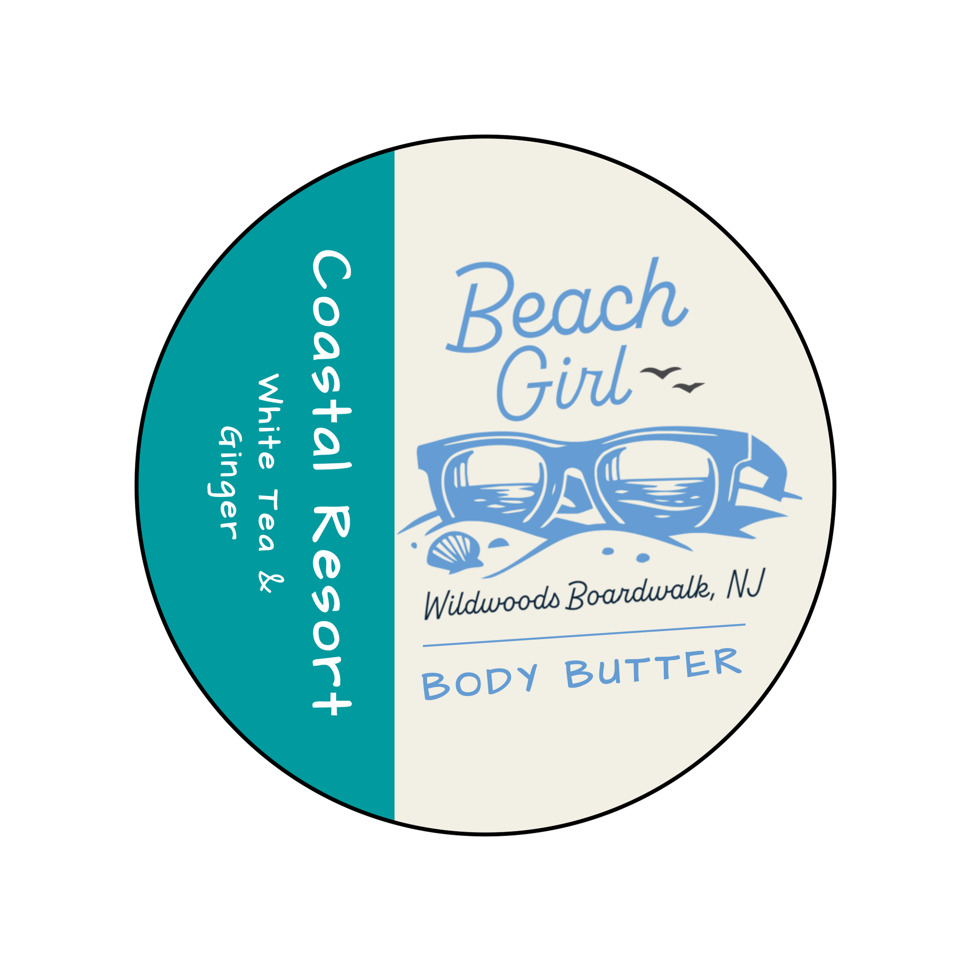 Beach Girl Body Butter Coastal Resort Lid
