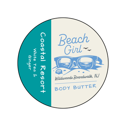 Beach Girl Body Butter Coastal Resort Lid
