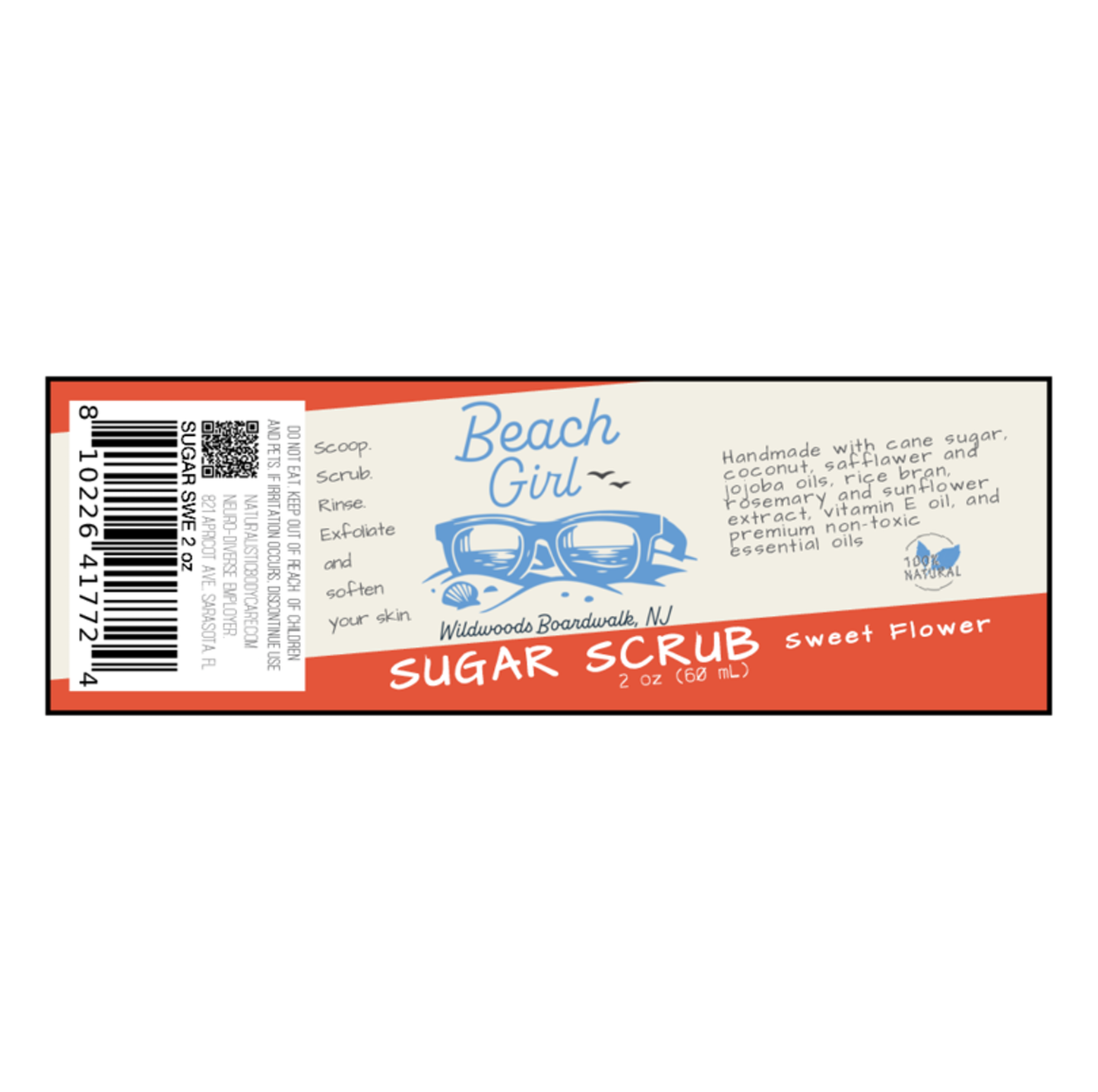 Sweet Flower Sugar Scrub