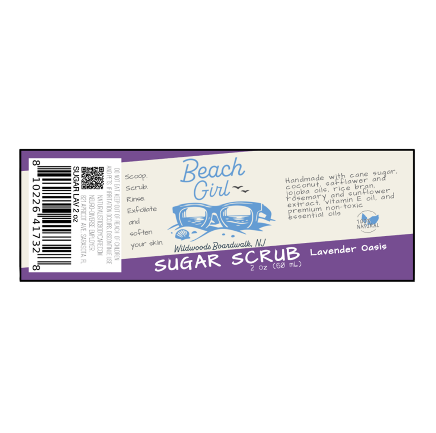 Lavender Oasis Sugar Scrub