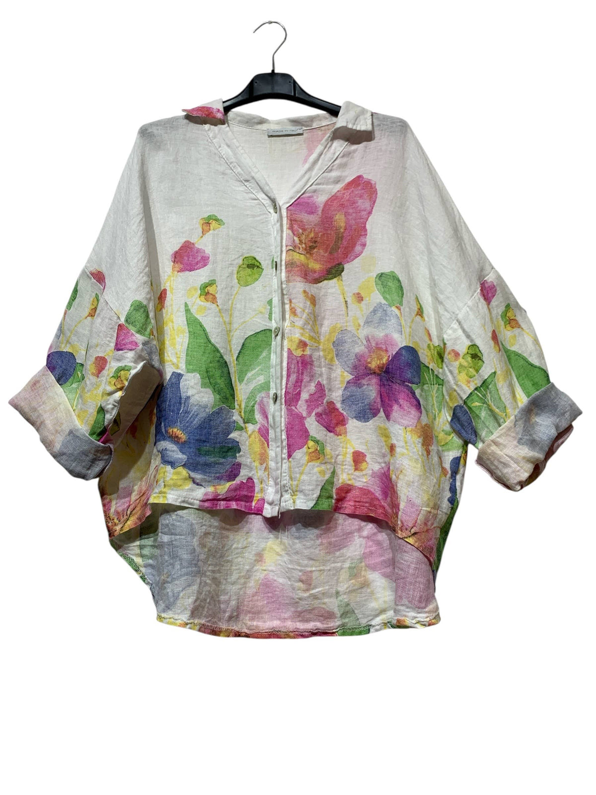 Floral Linen Blouse