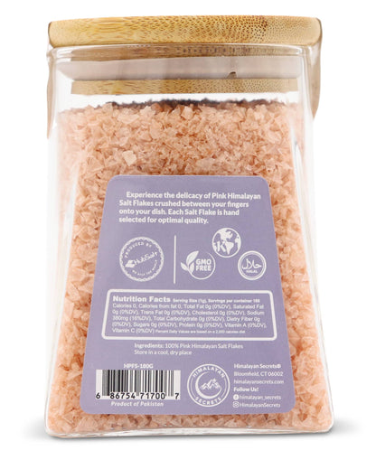 Pink Himalayan Flake Salt - 180g Glass Jar