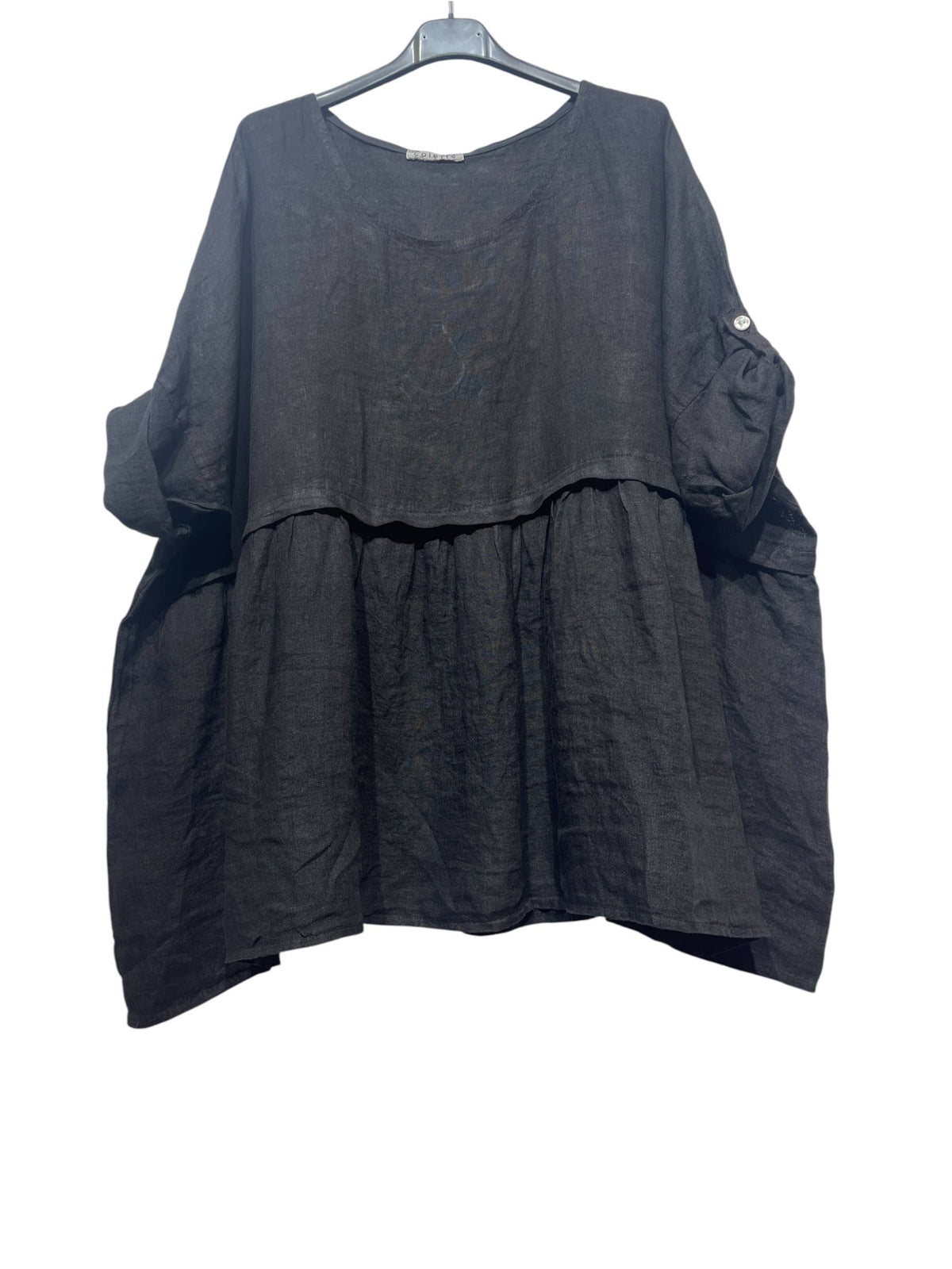 Linen Tunic with Round Neckline