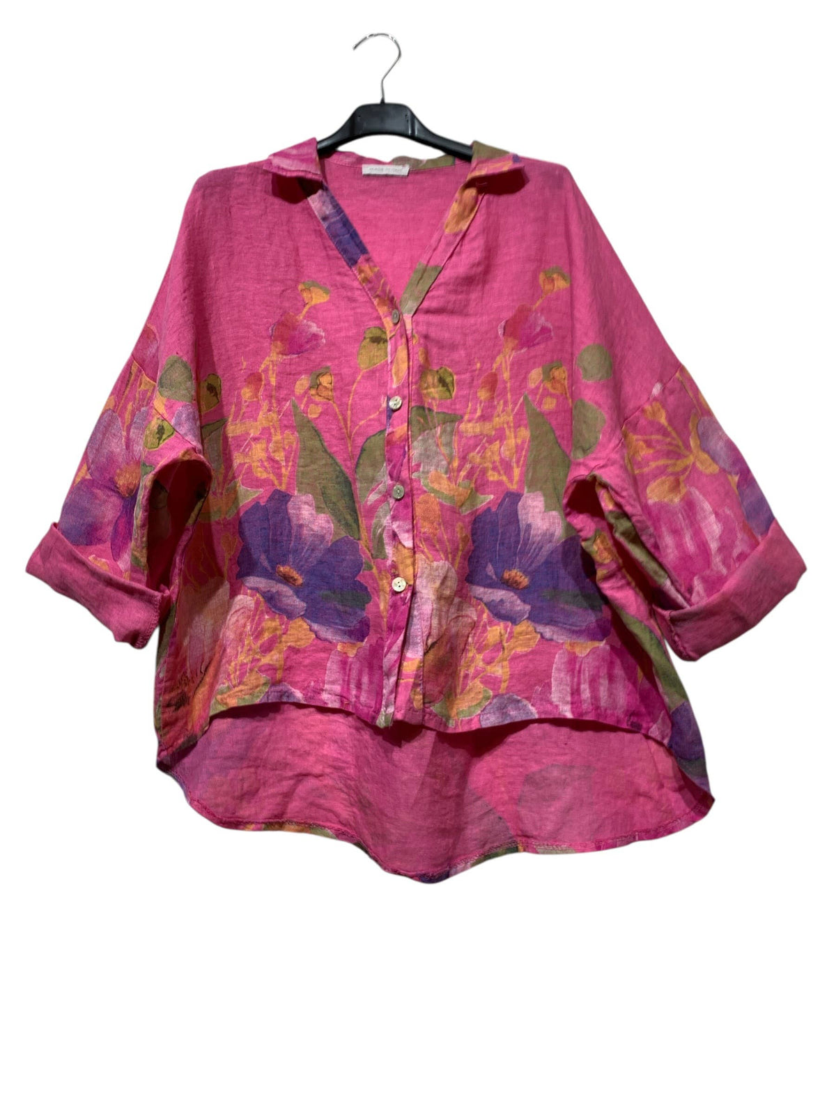 Floral Linen Blouse