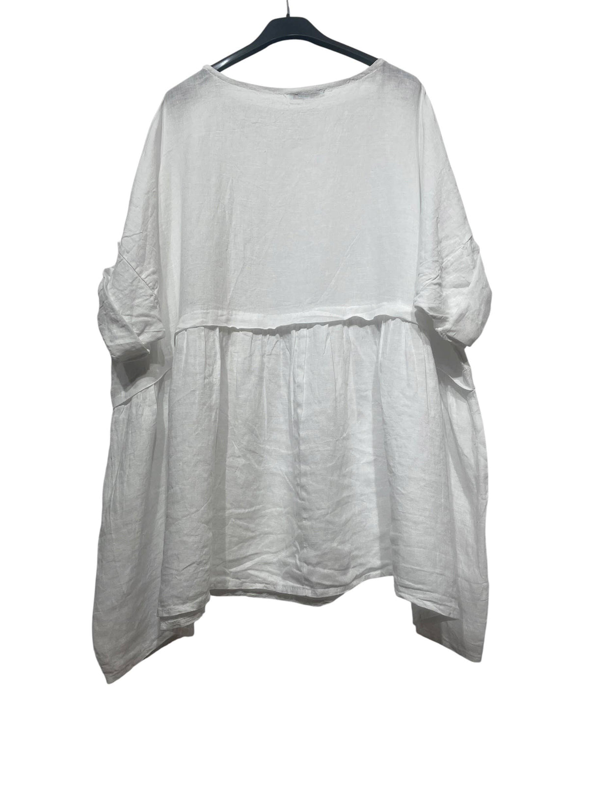 Linen Tunic with Round Neckline