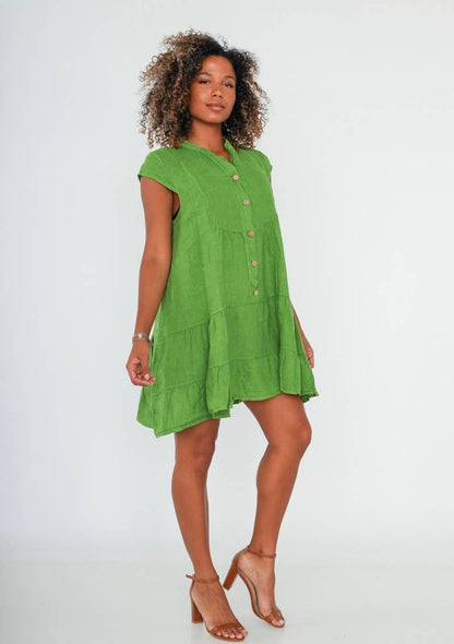 LINEN TUNIC DRESS