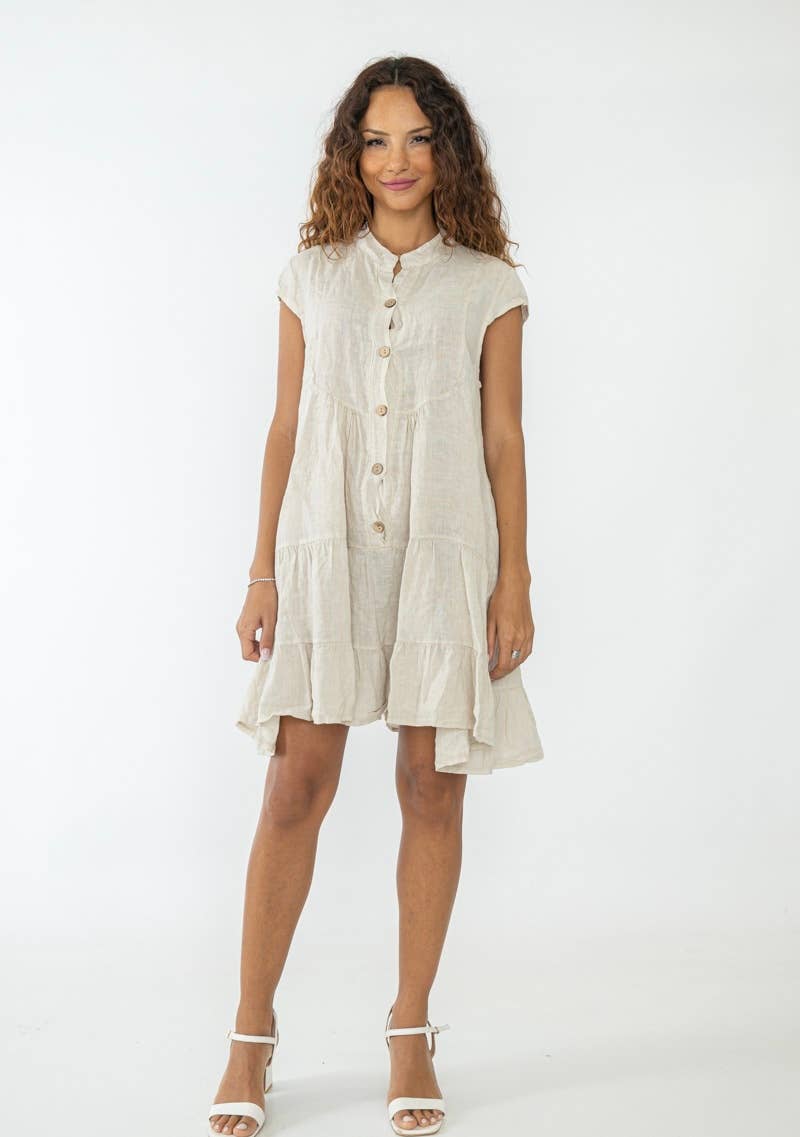 LINEN TUNIC DRESS