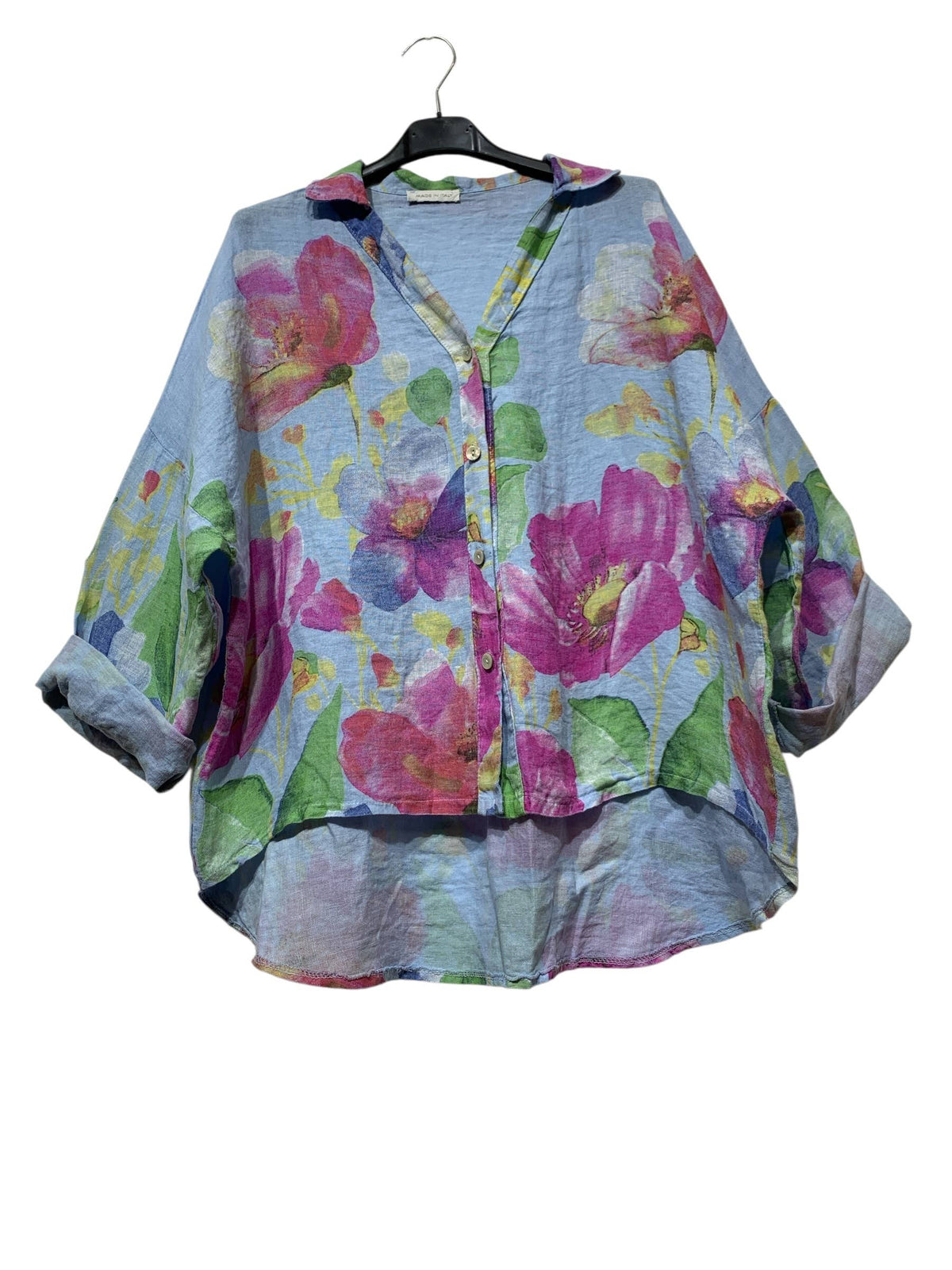Floral Linen Blouse