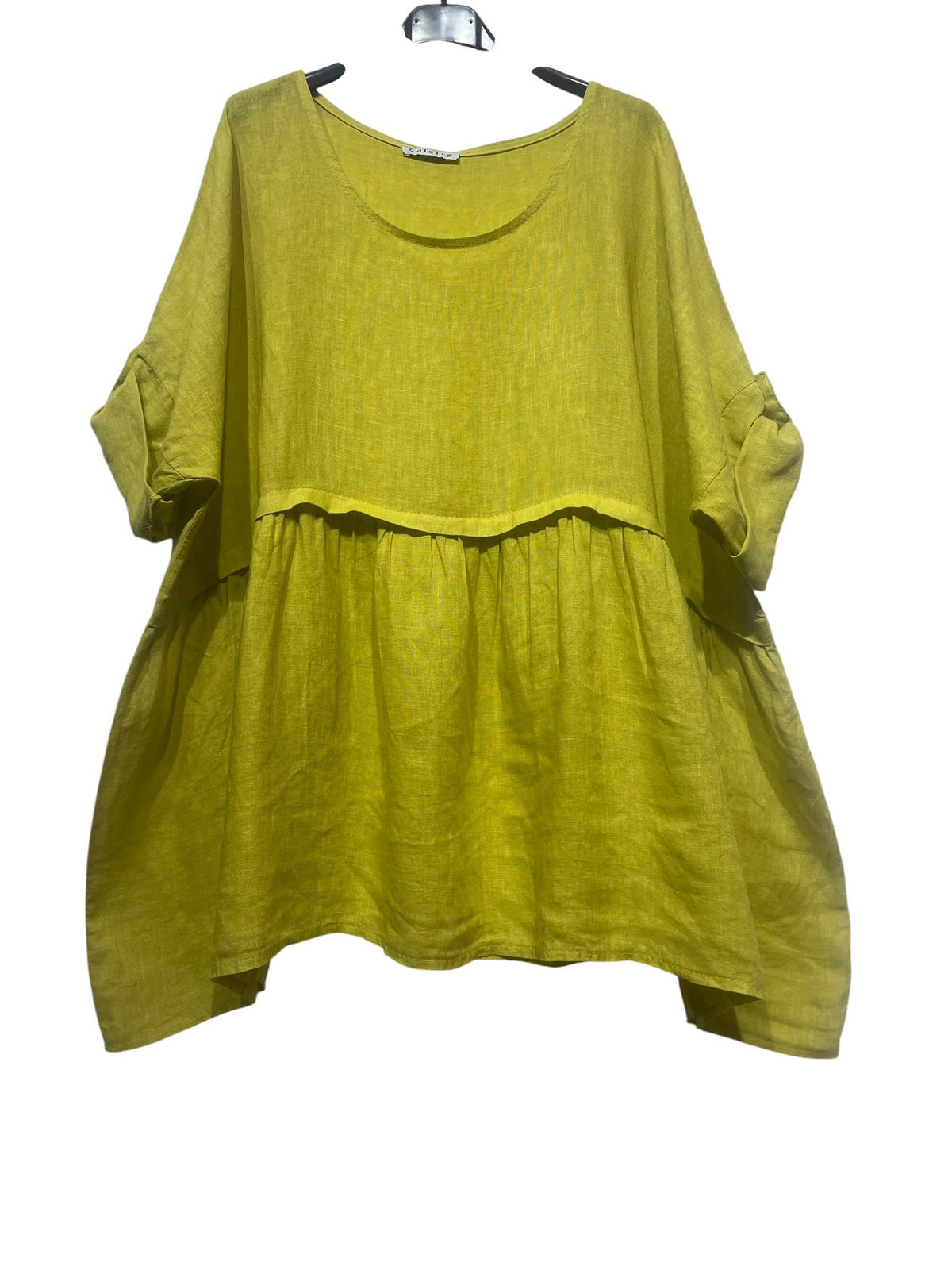 Linen Tunic with Round Neckline