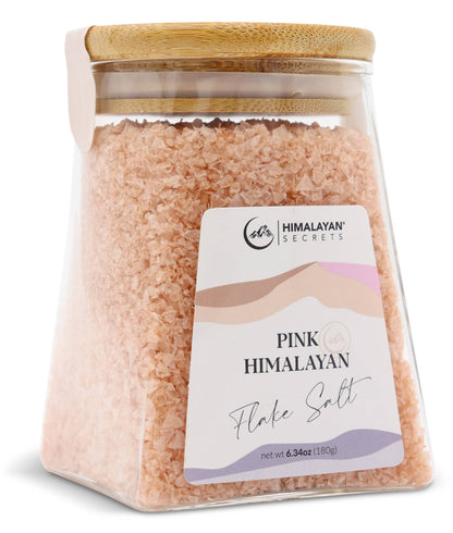Pink Himalayan Flake Salt - 180g Glass Jar