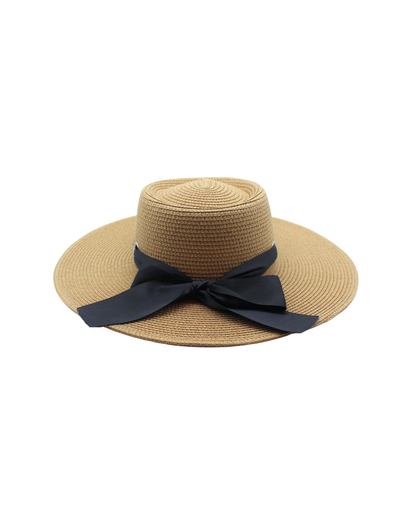 Coastal Chic" Wide Brim Boater Hat | Floppy Hat