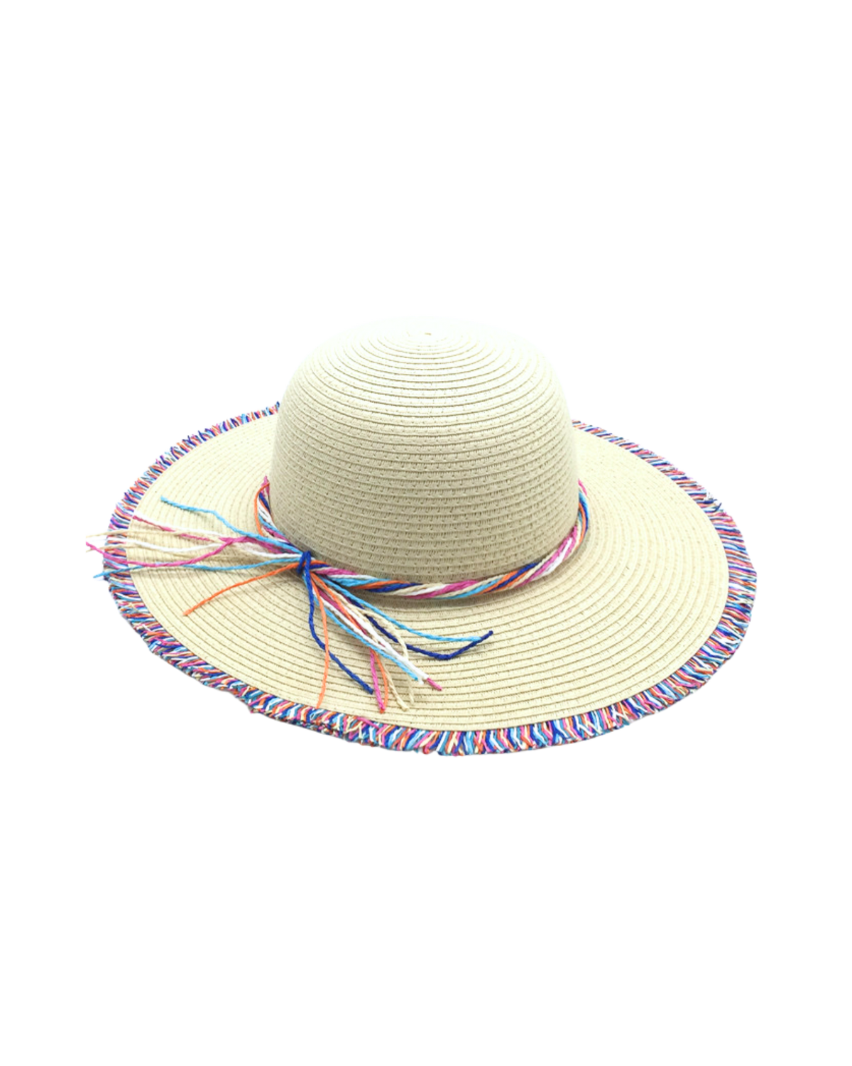 🌈Women's Colorful Paper Straw Fringe Beach Sun Hat
