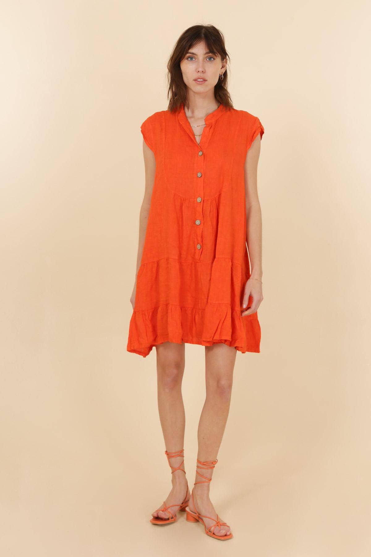 LINEN TUNIC DRESS