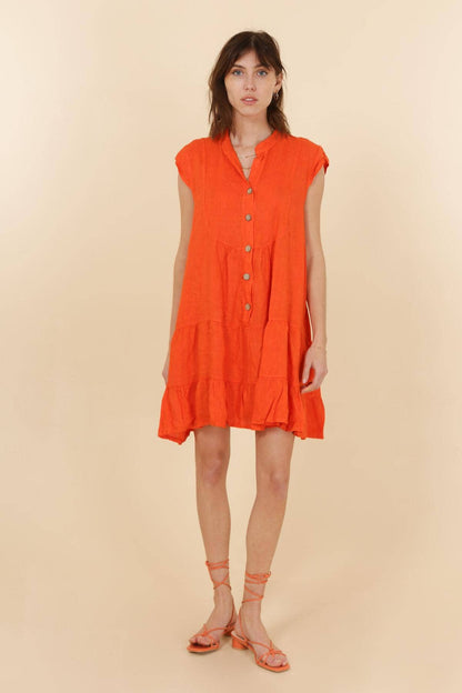 LINEN TUNIC DRESS