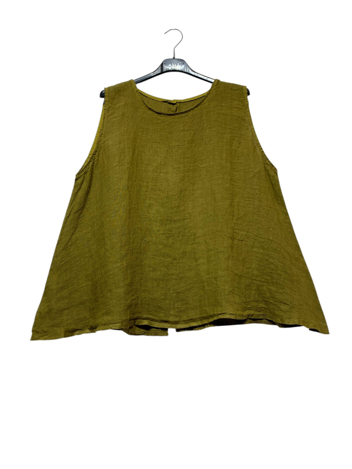 9925B REVERSIBLE VEST OR TOP, IN LINEN WITH BUTTONS